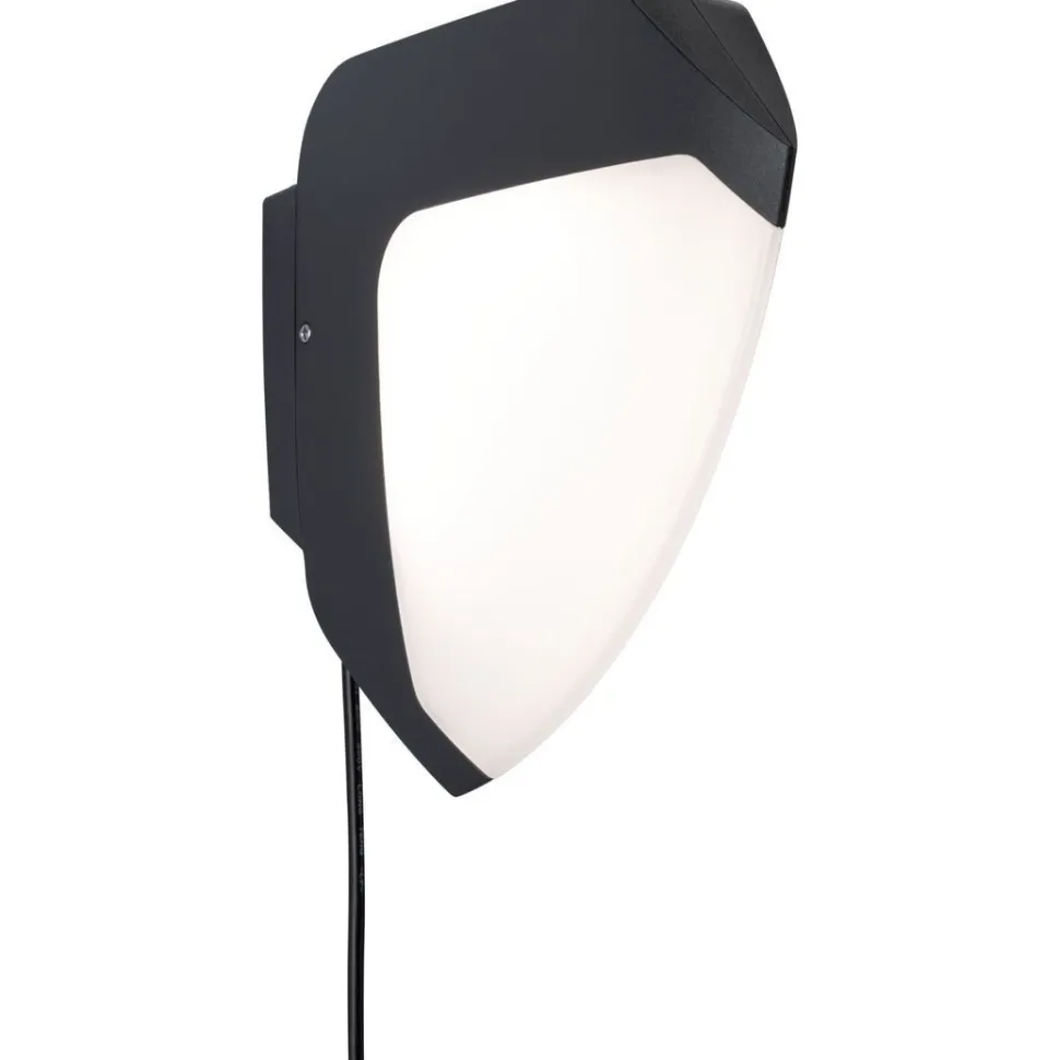 LED-ulkoseinävalaisin liiketunnistimella Paulmann Park + Light Ikosea, IP44, 3000K, antrasiitti