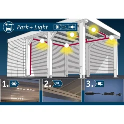 LED-ulkoseinävalaisin liiketunnistimella Paulmann Park + Light Ikosea, IP44, 3000K, antrasiitti