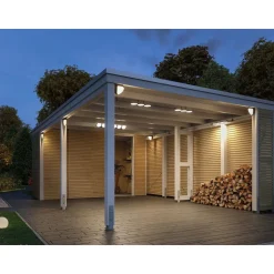 LED-ulkoseinävalaisin liiketunnistimella Paulmann Park + Light Ikosea, IP44, 3000K, antrasiitti