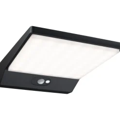LED-ulkoseinävalaisin liiketunnistimella Paulmann Ronea, IP44, 18x25cm, 10.5W, 3000K, tummanharmaa