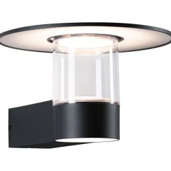 LED-ulkoseinävalaisin liiketunnistimella Paulmann Sienna, IP44, 3000K, korroosionkestävä, antrasiitti