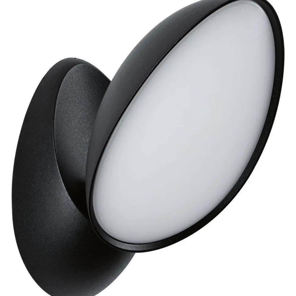 LED-ulkoseinävalaisin Paulmann Batona, IP44, 3000K, antrasiitti