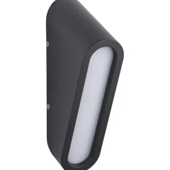 LED-ulkoseinävalaisin Paulmann Clif, IP44, 3000K, korroosionkestävä, antrasiitti