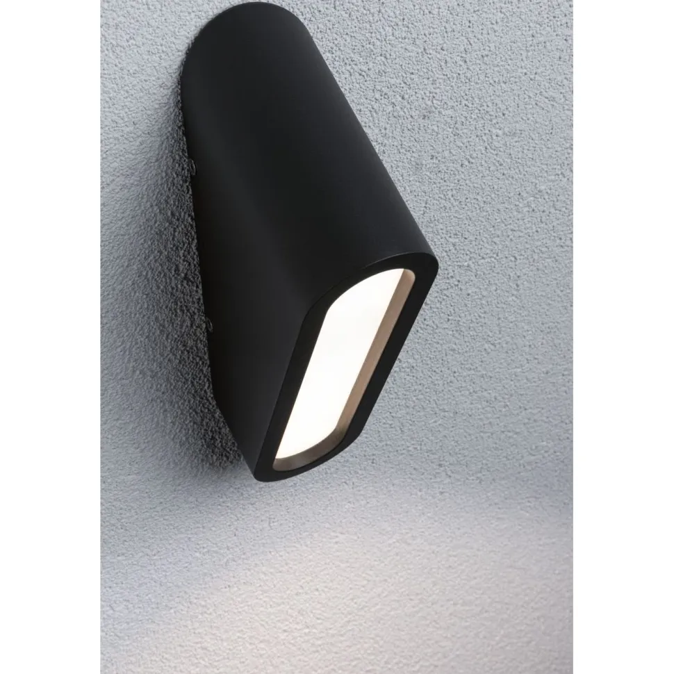 LED-ulkoseinävalaisin Paulmann Clif, IP44, 3000K, korroosionkestävä, antrasiitti