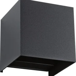 LED-ulkoseinävalaisin Paulmann Cybo, Smart Home Zigbee 3.0, IP44, 10x10cm, RGBW+, antrasiitti