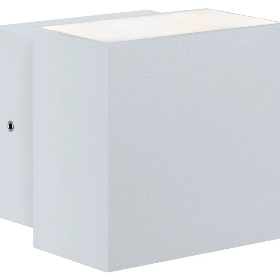 LED-ulkoseinävalaisin Paulmann Cybo Square, IP65, 10x10cm, 2700K, valkoinen