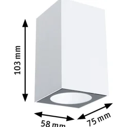 LED-ulkoseinävalaisin Paulmann Flame, IP44, 2200K, antrasiitti