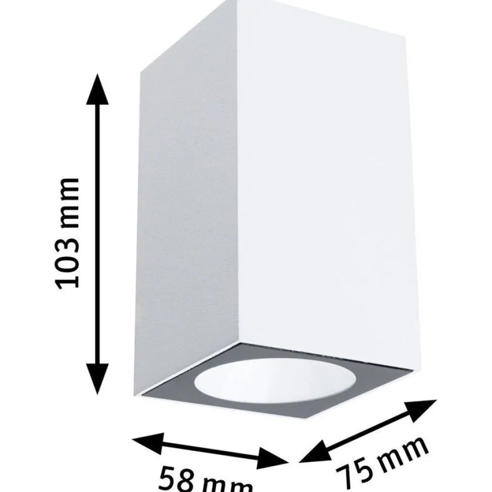 LED-ulkoseinävalaisin Paulmann Flame, IP44, 2200K, antrasiitti