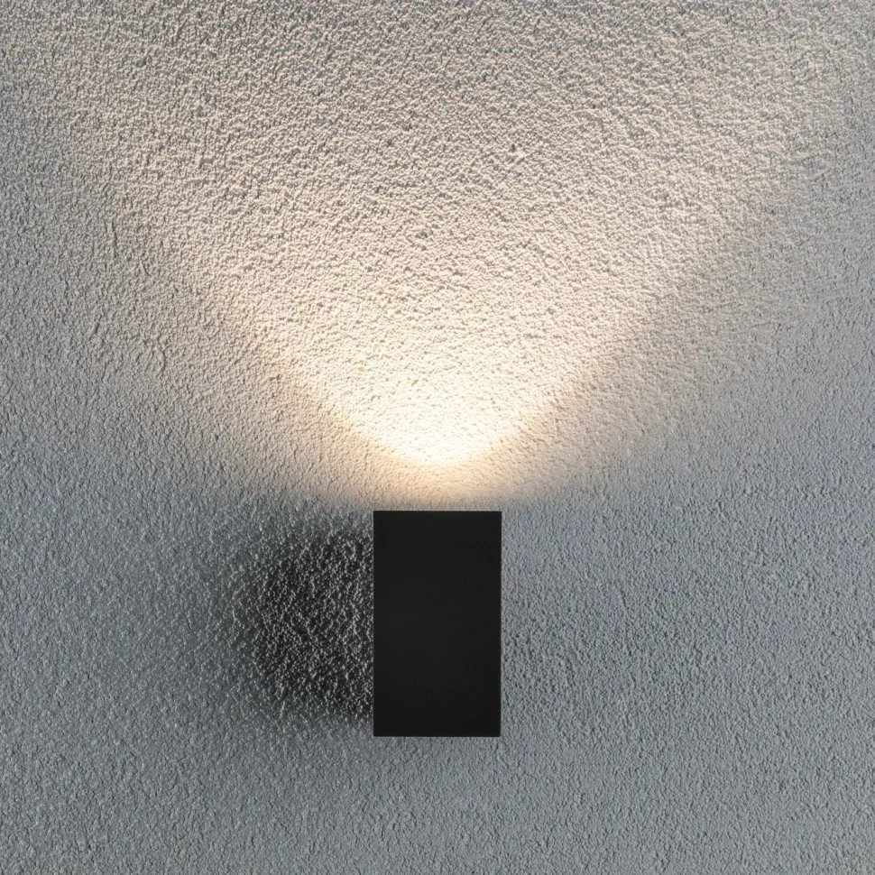 LED-ulkoseinävalaisin Paulmann Flame, IP44, 58x75mm, 3000K, 3.8W, 320lm, antrasiitti