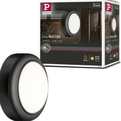 LED-ulkoseinävalaisin Paulmann, IP44, 140mm, 3000K, 8W, 560lm, harmaa