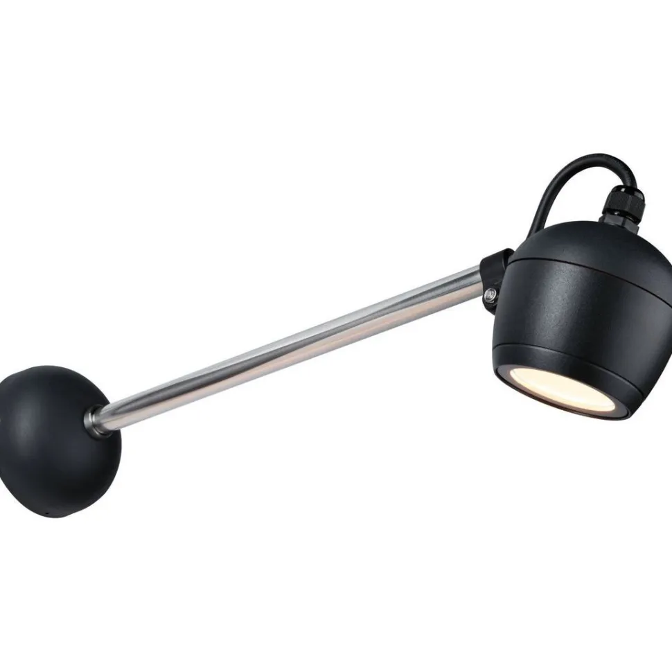 LED-ulkoseinävalaisin Paulmann Kikolo, Smart Home Zigbee 3.0, IP65, 90mm, säädettävä värilämpötila, antrasiitti