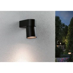 LED-ulkoseinävalaisin Paulmann Kimu, IP44, 80mm, 3000K, antrasiitti