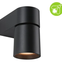 LED-ulkoseinävalaisin Paulmann Kimu, IP44, 80mm, 2200K, antrasiitti