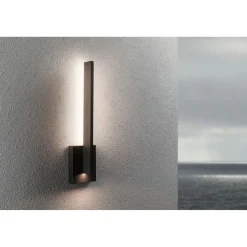 LED-ulkoseinävalaisin Paulmann Levka, IP44, 3000K, antrasiitti