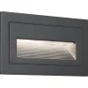 LED-ulkoseinävalaisin Paulmann Long, IP44, 103x58mm, 3000K, 4W, 30lm, musta
