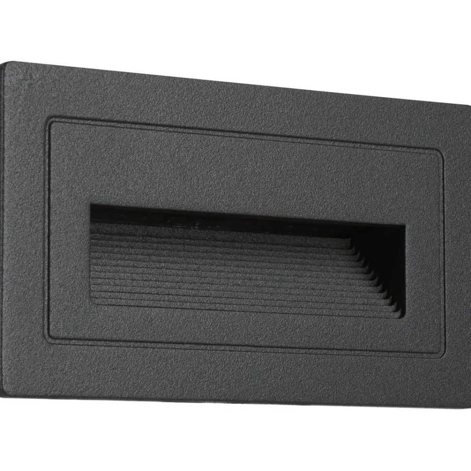 LED-ulkoseinävalaisin Paulmann Long, IP44, 103x58mm, 3000K, 4W, 30lm, musta