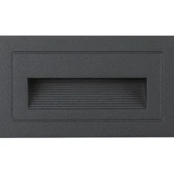 LED-ulkoseinävalaisin Paulmann Long, IP44, 103x58mm, 3000K, 4W, 30lm, musta