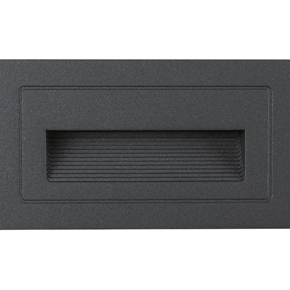 LED-ulkoseinävalaisin Paulmann Long, IP44, 103x58mm, 3000K, 4W, 30lm, musta