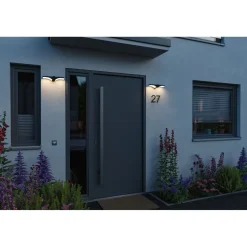 LED-ulkoseinävalaisin Paulmann Pekana, IP44, 30x13cm, 3000K, antrasiitti