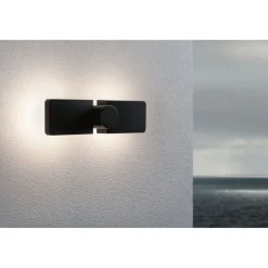 LED-ulkoseinävalaisin Paulmann Pekana, IP44, 30x13cm, 3000K, antrasiitti