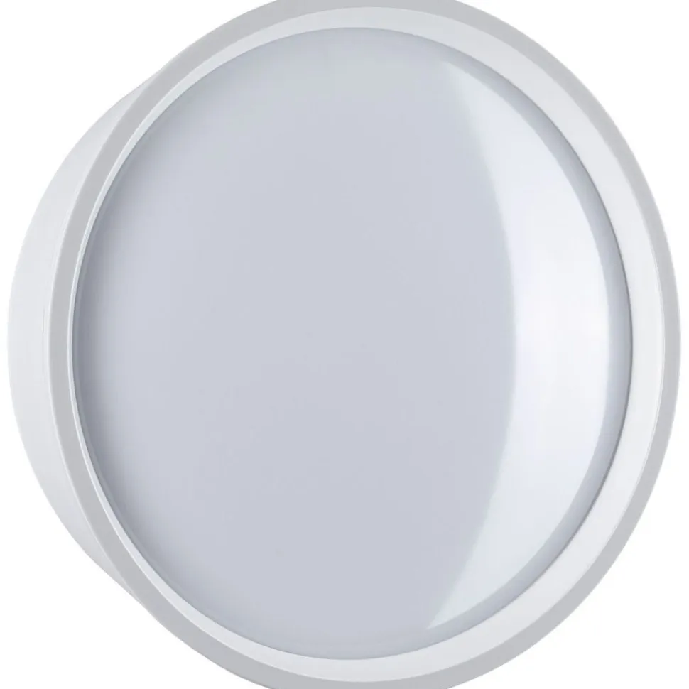 LED-ulkoseinävalaisin Paulmann Platomo, IP44, 18cm, 3000K, korroosionkestävä, valkoinen