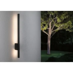 LED-ulkoseinävalaisin Paulmann Stan, IP44, 80cm, 3000K, korroosionkestävä, antrasiitti