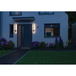LED-ulkoseinävalaisin Paulmann Stan, IP44, 80cm, 3000K, korroosionkestävä, antrasiitti