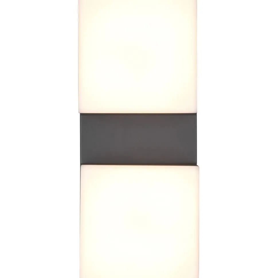 LED-ulkoseinävalaisin Trio Avon 2-osainen antrasiitti