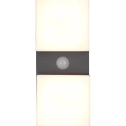 LED-ulkoseinävalaisin Trio Avon 2-osainen liiketunnistin antrasiitti