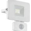 LED-ulkoseinävalaisin/-valonheitin Eglo Faedo 135x110 mm liiketunnistimella valkoinen