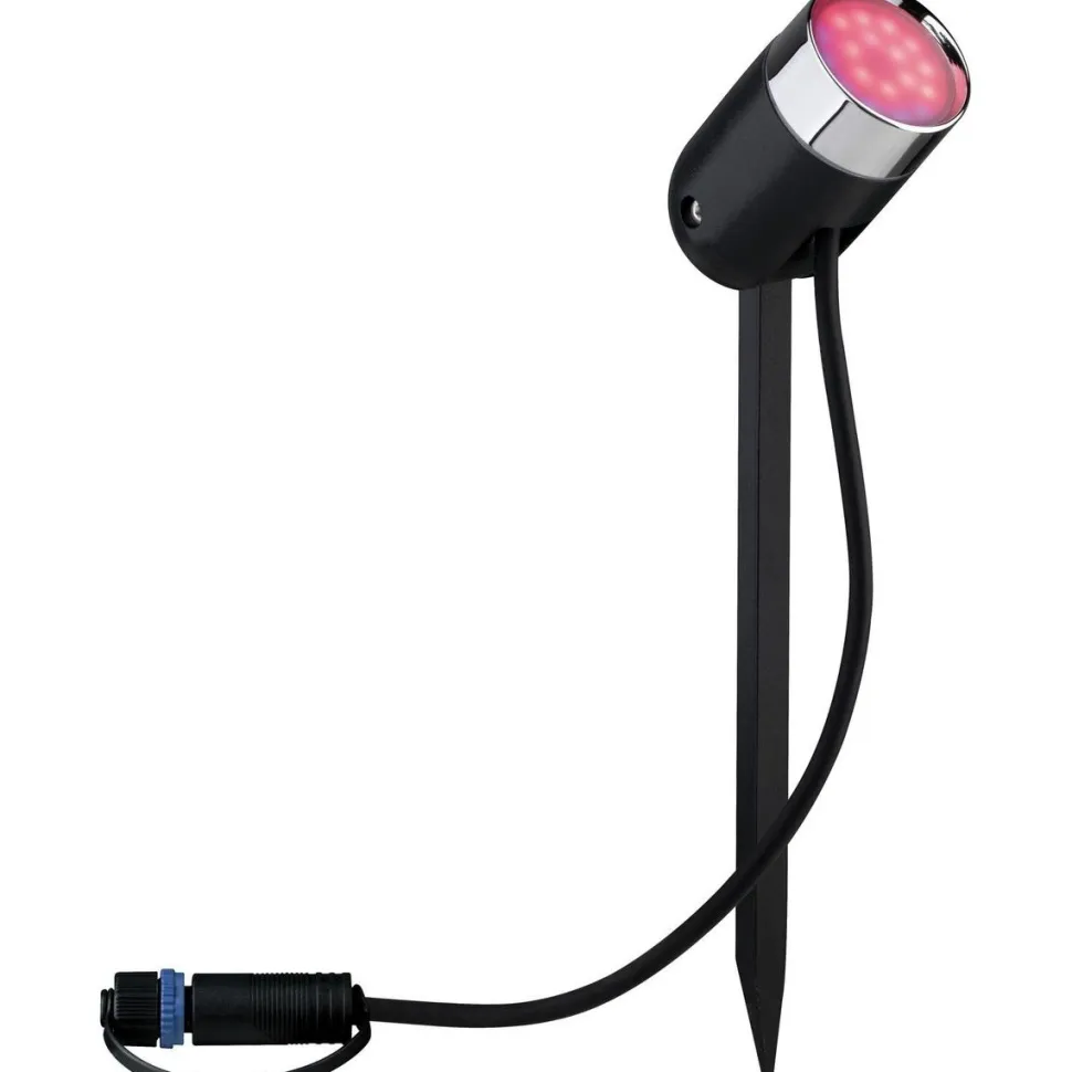 LED-Ulkospottivalaisin Paulmann Plug & Shine SpotPike RGBW antrasiitti