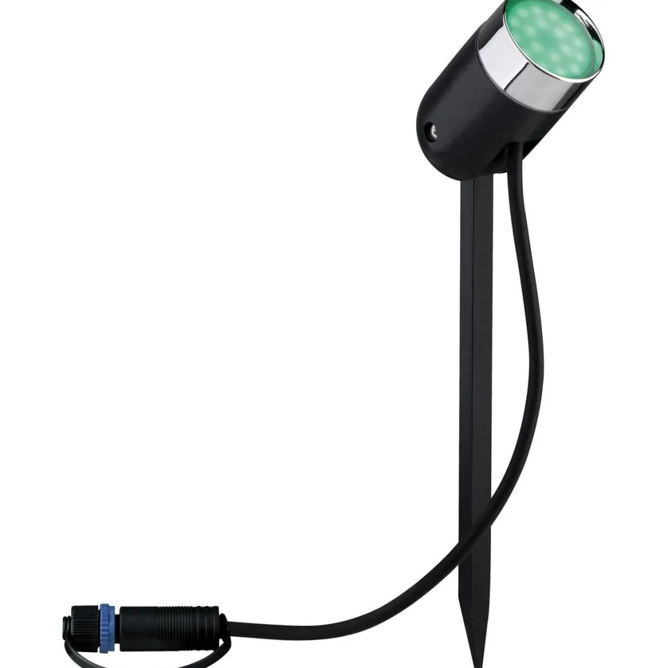 LED-Ulkospottivalaisin Paulmann Plug & Shine SpotPike RGBW antrasiitti