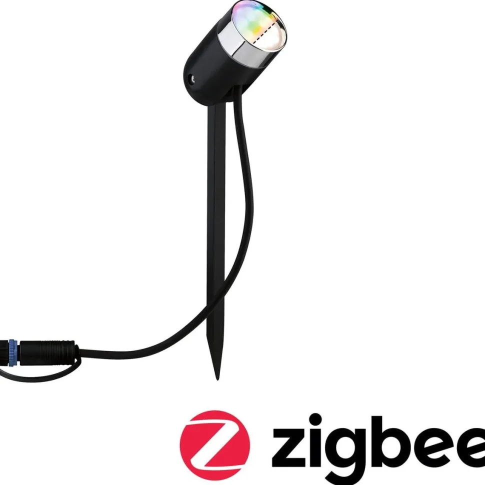 LED-Ulkospottivalaisin Paulmann Plug & Shine SpotPike RGBW antrasiitti