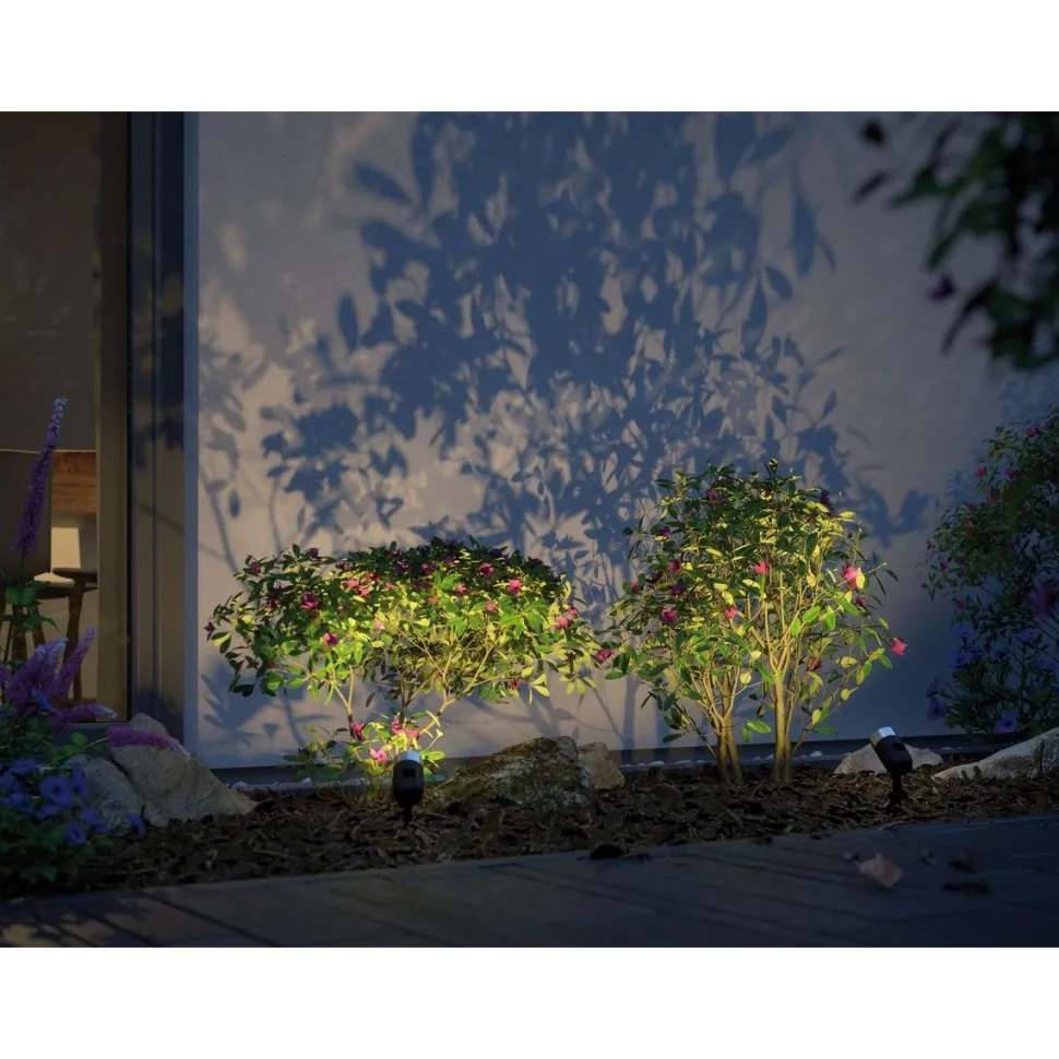 LED-Ulkospottivalaisin Paulmann Plug & Shine SpotPike RGBW antrasiitti
