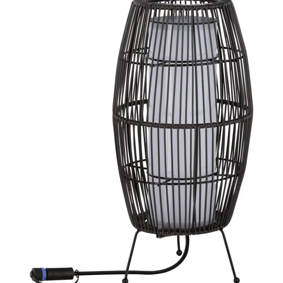 LED-ulkovalaisin Paulmann Plug & Shine Basket, Smart Home Zigbee 3.0, IP44, RGBW, musta