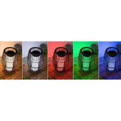LED-ulkovalaisin Paulmann Plug & Shine Basket, Smart Home Zigbee 3.0, IP44, RGBW, musta