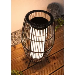 LED-ulkovalaisin Paulmann Plug & Shine Basket, Smart Home Zigbee 3.0, IP44, RGBW, musta
