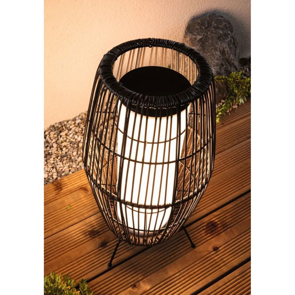 LED-ulkovalaisin Paulmann Plug & Shine Basket, Smart Home Zigbee 3.0, IP44, RGBW, musta