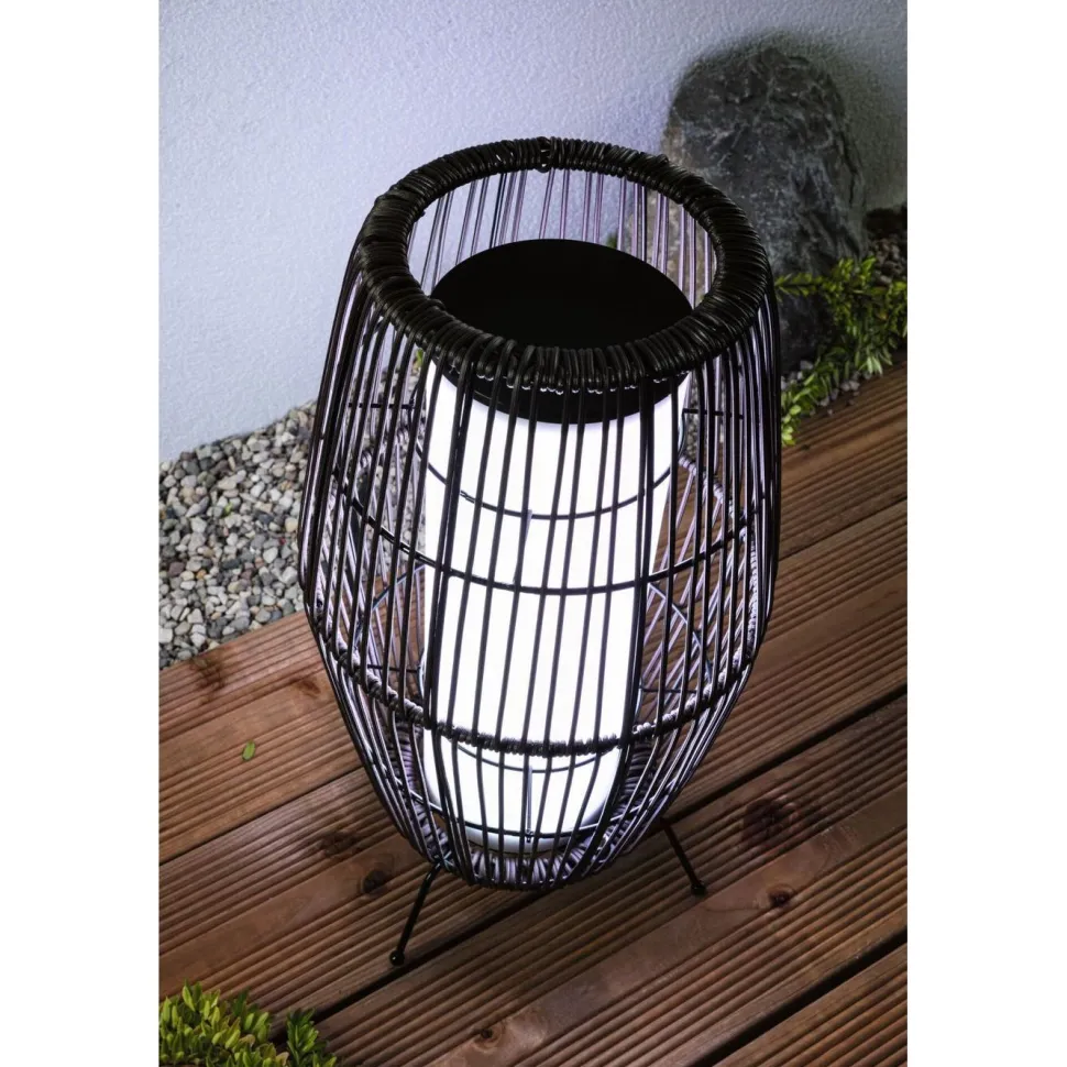 LED-ulkovalaisin Paulmann Plug & Shine Basket, Smart Home Zigbee 3.0, IP44, RGBW, musta