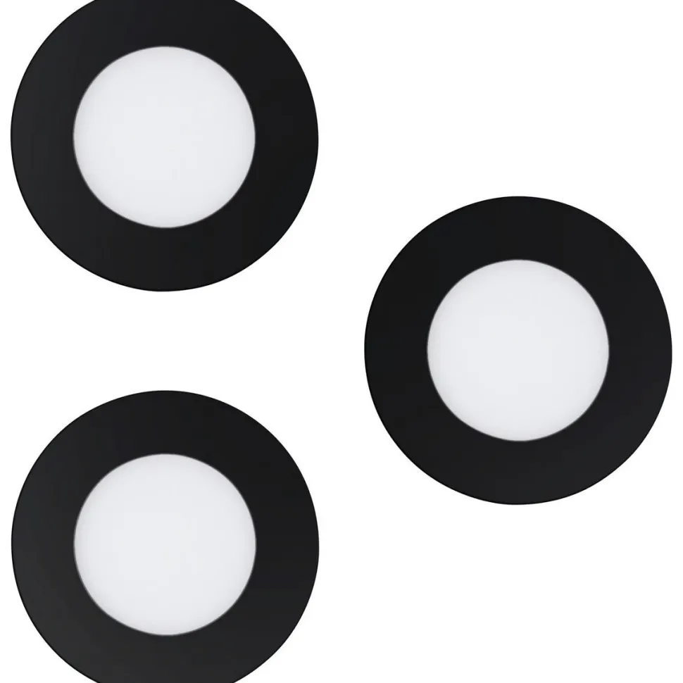 LED-Upotettava alasvalosetti Eglo connect.z Fueva-Z 8,5cm 8.4W 3kpl musta