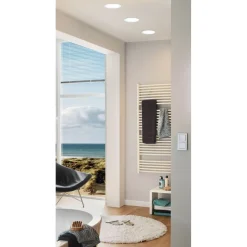 LED-Upotettava plafondi Eglo Fueva 5, Ø16,6cm, 4000K, valkoinen, pyöreä