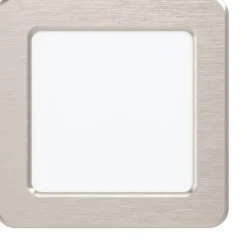 LED-Upotettava plafondi Eglo Fueva 5 4000K harjattu teräs vaihdettava LED eri kokoja