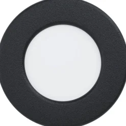 LED-Upotettava plafondi Eglo Fueva 5 4000K musta pyöreä eri kokoja