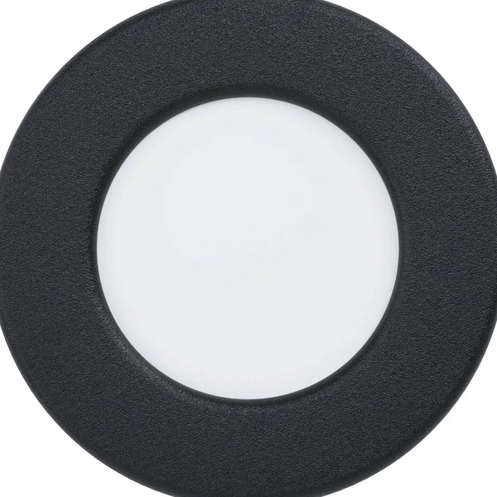 LED-Upotettava plafondi Eglo Fueva 5 4000K musta pyöreä eri kokoja