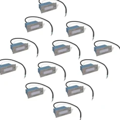 Led upotettu porrasvalaisin 12 kpl 44x11x56 mm