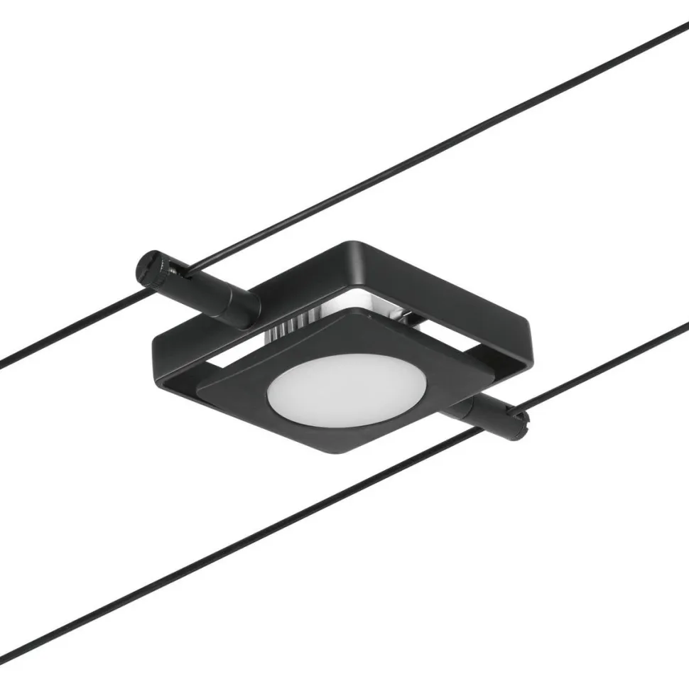 LED-Vaijerivalaisinsetti Paulmann Mac 5 valaisinta + muuntaja + vaijeri mattamusta