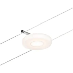 LED-Vaijerivalaisinsetti Paulmann Disc 5 valaisinta + muuntaja + vaijeri 3000K kromi