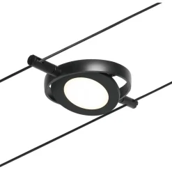 LED-Vaijerivalaisinsetti Paulmann RoundMac 5 valaisinta + muuntaja + vaijeri mattamusta