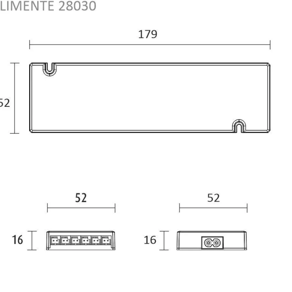 LED-valaisinsetti aamiaiskaappiin Limente Profil IR-DIM virtalähde 4000K 8W IP20 24V 55cm alumiini
