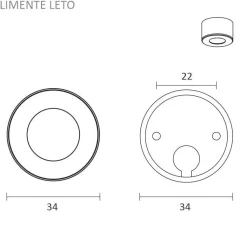 LED-valaisinsetti Limente LED-LETO, 5 kpl, 4000K, RST-look